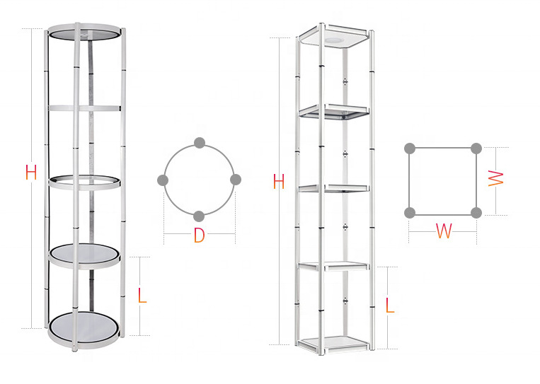 Foldable Twist Tower Racks